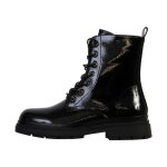 Bottines - the divine factory - noir -  lacets / zip - talon plat - confort exceptionnel