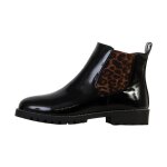 Bottines � zip the divine factory - noir / l�opard