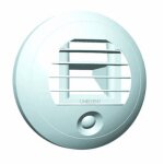 Bouche de ventilation hygror�glable - unelvent - 125 mm - d�bit 5 - 30 m3 / h - sp�ciale wc - � pile