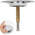 Bouchon de baignoire  70 mm avec double joint rglable en hauteur bouchon de baignoire universel clapet ...
