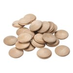 Bouchon bouton bois sourcing map 25pcs 40x35mm h�tre couvre - trous vis couvercle d�coratif pour escalier ...