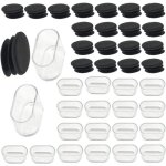 Bouchons pour chaises en silicone 40 pièces coussinets ovales 15mm x 30mm protection pied de table embouts ... Bouchons pour chaises en silicone 40 pièces coussinets ovales 15mm x 30mm protection pied de table embouts ...