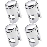 Bouchons de champagne lot de 4 bouchons de bouteille de vin mousseux en acier inoxydable scellés sous ... Bouchons de champagne lot de 4 bouchons de bouteille de vin mousseux en acier inoxydable scellés sous ...
