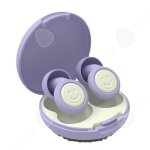 Bouchons doreille antibruit 2pcs violet avec bo�te rangement durable avec 3 paires de bouchons de rechange ...