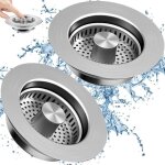 Bouchon evier cuisineavec crpine anti - colmatagebouchon dvier escamotable en acier inoxydable 304crpine ...