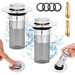 Bouchons filtrants - kcvv - 34 - 40mm - acier inoxydable - anti - odeurs - lavable