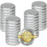 Bouchons m�talliques universels 50 unit�s - 66mm : couvercles argent� pour bocaux de conserves et de ...
