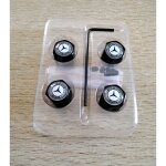 Bouchon de valve antivol mercedes - benz - noir