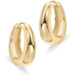 Boucles doreilles croles paisses plaques or 14 carats pour femme argent regard lgres style rtro ...