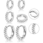 Boucle doreille femme argent 925 creole plaqu or 14k creoles acier inoxydable ensembles boucle boreille ...