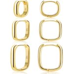 Boucle doreille femme argent 925 creole plaqu� or 14k creoles acier inoxydable ensembles boucle boreille ...