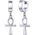 Boucle doreille homme femmebijoux boucles d?oreilles croix ankh gothique hip hop punk biker femme hommes ...