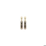 Boucles doreilles pendantes tiki tendresse plaqu or 18 carats 750 / 000 garanti