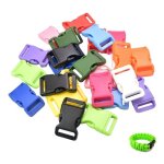 Boucles et fermoirs plastique - 50 pi�ces clic / enfichable - convient pour paracorde bracelets sangles ...