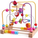 Boucle de motricit� jouet b�b� perles labyrinthe motricit� cube jouet dapprentissage boulier jouet enfant ...