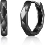 Boucles doreilles argent sterling 925 unisex creole homme femme cadeau pour homme femme diamtre:14mm ...