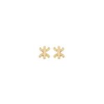 Boucles doreilles clous puces croix berbre kabyleplaqu or 750 / 000