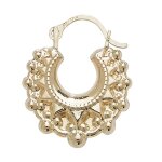 Boucles doreilles cr�oles eds jewels fille or 375 / 1000 18mm * 15mm 36245