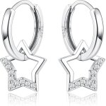 Boucles doreilles enfants fille en argent 925 colores zircone petites boucles doreilles croles avec ...