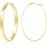 Boucle oreille femme argent 925 creole plaqu� or 14k g�om�trique creole bc creole or