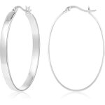 Boucle oreille femme argent 925 creole plaqu� or 14k g�om�trique creole bc creole argent