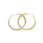 Boucles doreilles - femme - créoles - jonc - 4 rangs - entrelacés - plaqué or jaune 750 / 1000 - 3 microns ... Boucles doreilles - femme - créoles - jonc - 4 rangs - entrelacés - plaqué or jaune 750 / 1000 - 3 microns ...