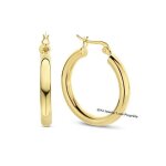 Boucles doreilles - femme - croles - jonc - tube - 50 mm - plaqu or jaune 750 / 1000