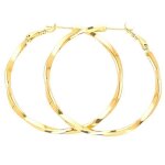 Boucles doreilles - femme - créoles - jonc - ciselé - fermoir clip - plaqué or jaune 750 / 1000 - 14 ... Boucles doreilles - femme - créoles - jonc - ciselé - fermoir clip - plaqué or jaune 750 / 1000 - 14 ...