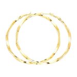 Boucles doreilles - femme - créoles - rondes - jonc - torsadé - plaqué or jaune 750 / 1000 - 3 microns ... Boucles doreilles - femme - créoles - rondes - jonc - torsadé - plaqué or jaune 750 / 1000 - 3 microns ...