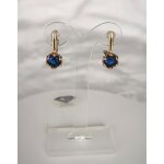 Boucles doreilles - femme - dormeuses - solitaire - cristal - bleu - plaqué or jaune 750 / 1000 - 3 microns ... Boucles doreilles - femme - dormeuses - solitaire - cristal - bleu - plaqué or jaune 750 / 1000 - 3 microns ...