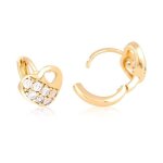 Boucles doreilles - femme / enfant - créoles - coeur - cristal - blanc - plaqué or jaune 750 / 1000 - ... Boucles doreilles - femme / enfant - créoles - coeur - cristal - blanc - plaqué or jaune 750 / 1000 - ...