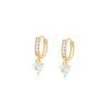 Boucles doreilles - femme - créoles - ovales - coeur - suspendu - cristal - blanc - plaqué or jaune 585 ... Boucles doreilles - femme - créoles - ovales - coeur - suspendu - cristal - blanc - plaqué or jaune 585 ...