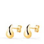 Boucles doreilles or 18 carats 750 / 000 jaune goutte - bo21382