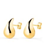 Boucles doreilles or 18 carats 750 / 000 jaune goutte - bo21383
