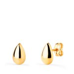 Boucles doreilles or 18 carats 750 / 000 jaune goutte - bo21412