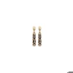 Boucles doreilles pendantes tiki plaqu or 18 carats 750 / 000 garanti