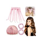 Boucle sans chaleur octopus heatless hair curlers conception de poulpe bigoudis cheveux long rouleau ...