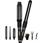 Boucleur � cheveux 3 en 1 - febest - fer � boucler c�ramique - brosse chauffante - baguettes interchangeables ...