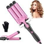 Boucleur � cheveux professionnel avec c�ne � friser fer � boucler en c�ramique de 25mm pour des boucles ...