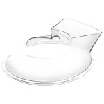 Bouclier verseur pour kitchenaid 55 litres 6 7 8 litres en acier inoxydable accessoires de batteur sur ...