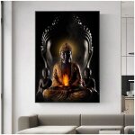 Bouddha mur art mural impressions sur toile moderne toile peintures sur le mur toile affiches d�coration ...