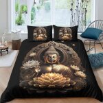 Bouddha sets de housses de couettes 3d imprim ensemble de literie avec taie doreiller king 220x240cm ...