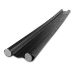 Boudin de porte isolant 96 cm noir - bas de porte cuir et mousse epe anti - froid anti - poussi�re