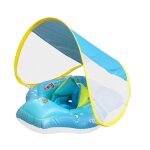 Boue bb flotteur boue bb anneau de bain avec parasol amovible upf 50 + bouee piscine bebe pour ...