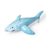 Boue gonflable ac - dco - boue xl requin - 183 x 102 cm - asymtrique - extrieur