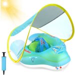 Bou�e de natation pour b�b� avec toit pare - soleil aide � la natation pour b�b� � partir de 3 � 36 mois ...