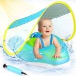 Boue de natation pour bb avec toit solaire upf50 + flotteur danneau de natation pour bb boue dapprentiss ...