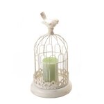 Bougeoir dcoratif en forme de cage  oiseaux lanternes  bougies vintage pour dcoration de chemine ...