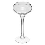 Bougeoir photophore sur pied en verre h 30 cm - atmosphera
