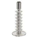 Bougeoir sky argent 9x9cm - atmosphera cr�ateur dint�rieur